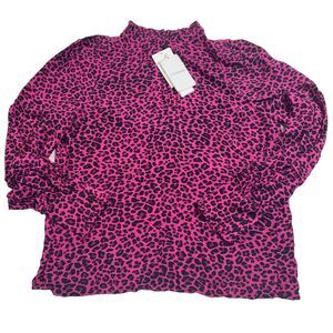 Zadig & Voltaire NWT Titus Print Leo Tunic in Framboise Size Medium‎ MSRP $298